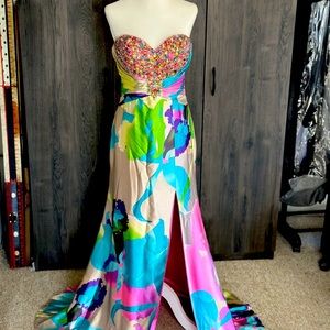 Tony Bowls pageant a-line dress